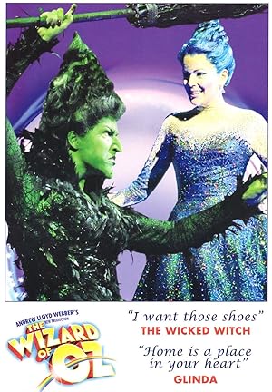 The Wicked Witch Wizard Of Oz Glinda Musical London Palladium RARE Postcard