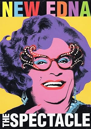 Dame Edna 1998 LGBT RARE Free Theatre Ticket London Spectacle Postcard