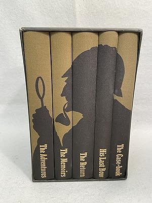 Sherlock Holmes: Complete Stories. 5 Volumes (Set). Introduced by Peter Cushing, Illustrated by F...