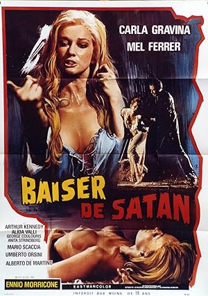 "BAISER DE SATAN / L'ANTÉCHRIST (L'ANTICRISTO)" Réalisé par Alberto DE MARTINO en 1974 avec Carla...