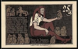 Immagine del venditore per Notgeld Braunschweig 1921, 25 Pfennig, Eulenspiegel mit Eulen und Affen, Wappen venduto da Bartko-Reher