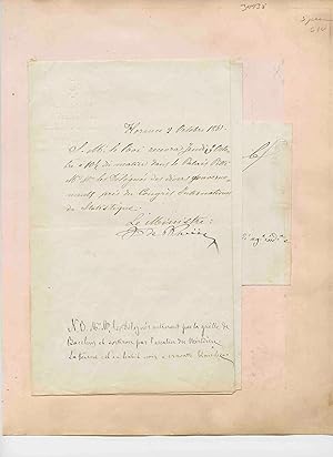 C1867 Ephemeral Collection and Manuscript Content Connected to King of Sardinia and Italy, Victor...