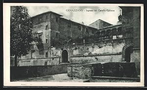 Cartolina Genazzano, Ingresso del Castello Colonna