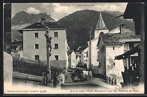 Ansichtskarte Saint-Luc, Hotel Weisshorn sur les Rochers de Neva