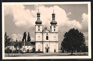 Ansichtskarte Frauenkirchen, Platz mit Kirche