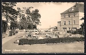 Ansichtskarte Breege-Juliusruh /Rügen, Gasthaus mit Imbissbude