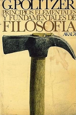 Imagen del vendedor de Principios Elementales Y Fundamentales De Filosofa (Spanish Edition) a la venta por Librairie Cayenne