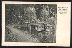 Ansichtskarte Eisenstadt, Schwanenhäuschen im fürstlichen Schlosspark