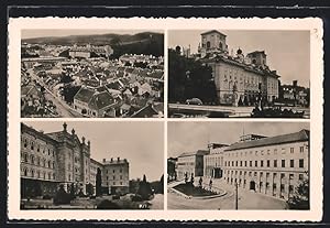 Ansichtskarte Eisenstadt, Blick zum Schloss, Ortspartien, Ortsansicht