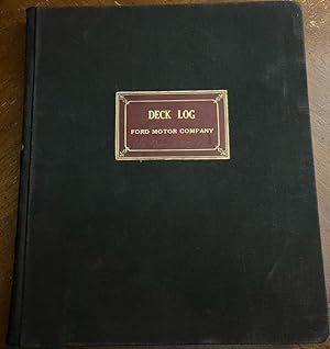 1936 Deck Log of the Ford Motor Company Dearborn, Michigan