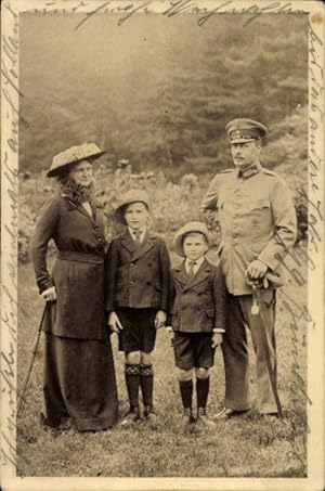 Ansichtskarte / Postkarte Hessischer Opfertag, Großherzog Ernst Ludwig mit Familie