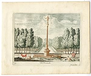 Rare-Antique Master Print-PYRAMID-OBELISK-KLEVE-GERMANY-Teyler-Van Call-1695