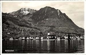 Ansichtskarte / Postkarte Beckenried Kt. Nidwalden Schweiz, Gesamtansicht, Gebirge