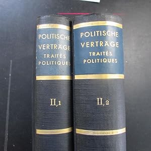 Bild des Verkufers fr Politische Vertrge, eine Sammlung von Urkunden - Band II / Teil I & II: Materialien zur Entwicklung der Sicherheitsfrage im Rahmen des Vlkerbundes, 1920-27 & 1927-35 zum Verkauf von Bookstore-Online