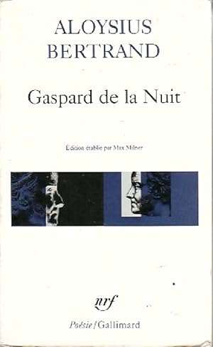 Imagen del vendedor de Gaspard de la nuit - Aloysius Bertrand a la venta por Book Hmisphres
