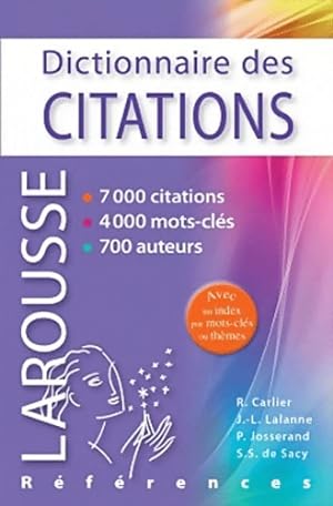 Dictionnaire des citations fran?aises - Robert Carlier