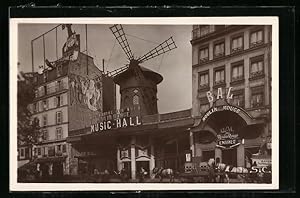 Ansichtskarte Paris, Le Moulin Rouge, Music Hall, Bal du Moulin Rouge