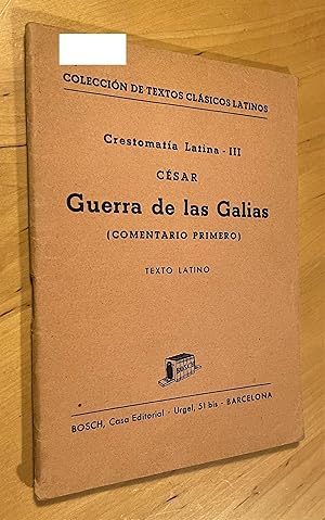 Imagen del vendedor de Guerra de las Galias (Comentario primero) a la venta por Llibres Bombeta