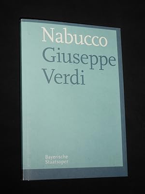 Bild des Verkufers fr Programmbuch Bayerische Staatsoper 2007/08. NABUCCO von Solera, Verdi (Musik). Musikal. Ltg.: Paolo Carignani, Insz./ Bhne/ Kostme: Yannis Kokkos. Mit Paolo Gavanelli (Nabucco), Aleksandrs Antonenko, Giacomo Prestia, Maria Guleghina, Daniela Sindram, Andreas Kohn, Kevin Conners, Lana Kos (mit Libretto) zum Verkauf von Fast alles Theater! Antiquariat fr die darstellenden Knste