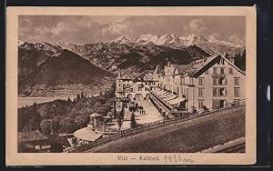 Ansichtskarte Rigi-Kaltbad, Ortspartie mit Hotel