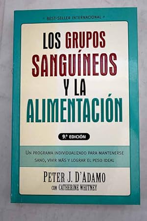 Immagine del venditore per Los grupos sanguneos y la alimentacin venduto da Alcan Libros