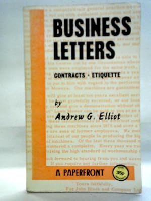 Seller image for Business Letters: Contracts And Etiquette for sale by World of Rare Books