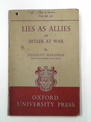 Seller image for Lies as allies or Hitler at war for sale by Cotswold Internet Books