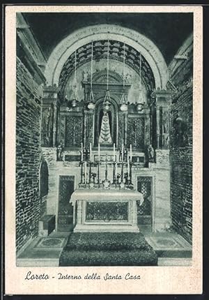 Cartolina Loreto, Interno della Santa Casa