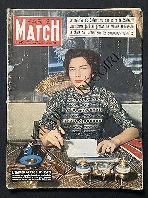 PARIS MATCH-N°245-DU 28 NOVEMBRE AU 5 DECEMBRE 1953-SORAYA ESFANDIARI BAKHTIARI