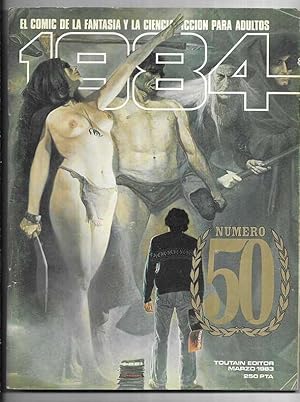 1984 Comic de la Fantasia y Ciencia Ficción para adultos.Nº 50 Marzo 83 incluye postales