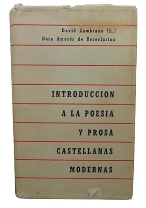 Introduccion A La Poesia Y Prosa Castellanas Modernas