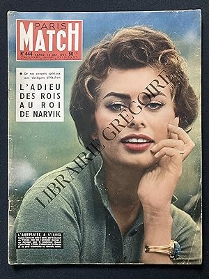 PARIS MATCH-N°444-SAMEDI 12 OCTOBRE 1957-SOPHIA LOREN