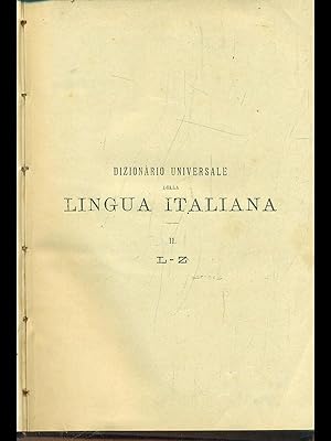 Seller image for Nuovo dizionario universale della lingua italiana vol. II L-Z for sale by Librodifaccia