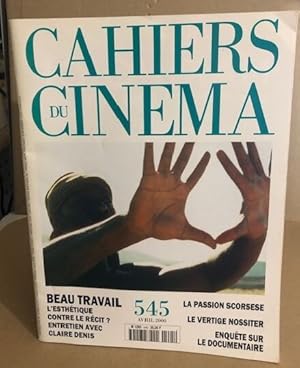 Les cahiers du cinéma n° 545