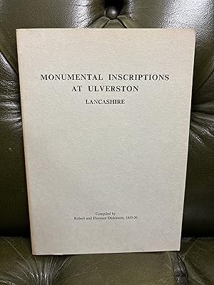 Image du vendeur pour Monumental Inscriptions At Ulverston mis en vente par Kerr & Sons Booksellers ABA