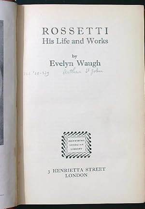 Immagine del venditore per Rossetti. His Life and Works venduto da Librodifaccia