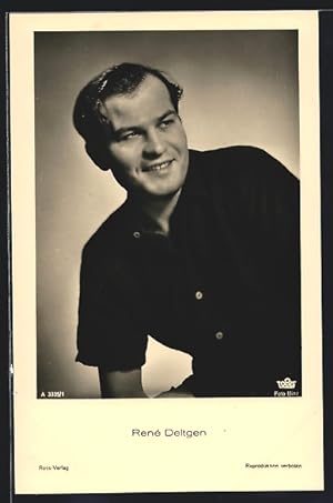 Ansichtskarte Schauspieler René Deltgen im Hemd