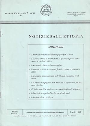 Notizie dall'Etiopia, anno 2, n. 3 e 4, Luglio - Ottobre 1995