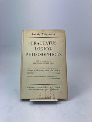 Bild des Verkufers fr Tractatus Logico-Philosophicus. With an Introduction by Bertrand Russell, F.R.S. zum Verkauf von Rnnells Antikvariat AB