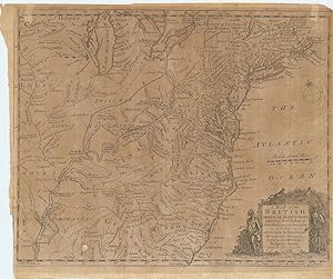 A Map of the British American Plantations, extending from Boston in New England to Georgia; inclu...