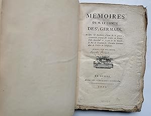 MÉMOIRES de M. LE COMTE de ST. GERMAIN