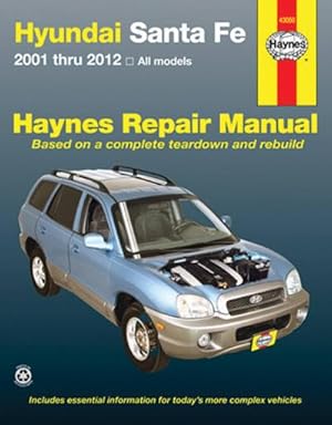 Immagine del venditore per Hyundai Sante Fe 2001 Thru 2012 All Models Haynes Repair Manual: 2001 Thru 2012 All Models (Hayne's Automotive Repair Manual) venduto da Rheinberg-Buch Andreas Meier eK