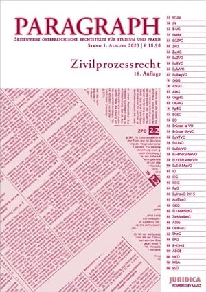 Bild des Verkufers fr Paragraph - Zivilprozessrecht (Edition Juridica) zum Verkauf von Rheinberg-Buch Andreas Meier eK