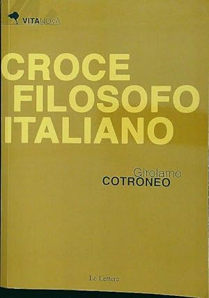Bild des Verkufers fr Croce filosofo italiano zum Verkauf von Librodifaccia