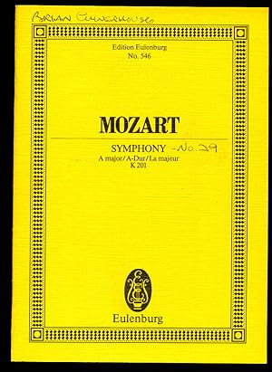 Seller image for Mozart Symphony No. 29, A Major K 201 | Full Miniature Score | Eulenburg Study Score Edition No. 546 for sale by Little Stour Books PBFA Member