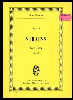 Seller image for Richard Strauss Don Juan Symphonic Poem Op. 20 | Full Miniature Score | Eulenburg Study Score Edition No. 440 for sale by Little Stour Books PBFA Member