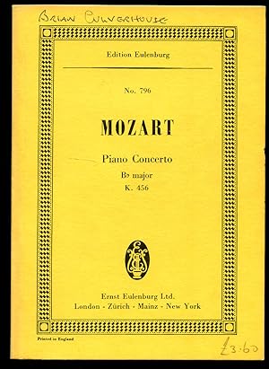 Seller image for Mozart Piano Concerto Bb major K. 456 | Full Miniature Score | Edited By Hans F. Redlich | Eulenburg Study Score Edition No. 796 for sale by Little Stour Books PBFA Member