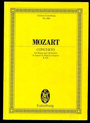 Bild des Verkufers fr Mozart Concerto A major for Piano and Orchestra K414 | Edited by Paul Badura-Skoda | Full Miniature Score | Eulenburg Study Score Edition No. 800 zum Verkauf von Little Stour Books PBFA Member