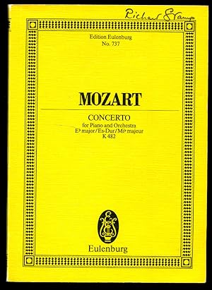 Immagine del venditore per Mozart Concerto for Piano and Orchestra in E flat major K482 | Full Miniature Score | Edited by Friedrich Blume | Eulenburg Study Score Edition No. 737 venduto da Little Stour Books PBFA Member