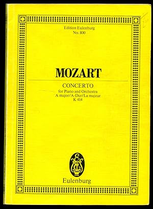 Seller image for Mozart Concerto A major for Piano and Orchestra K414 | Edited by Paul Badura-Skoda | Full Miniature Score | Eulenburg Study Score Edition No. 800 for sale by Little Stour Books PBFA Member